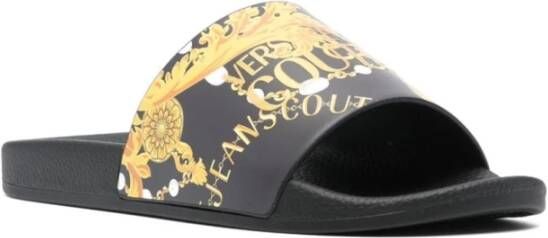 Versace Jeans Couture Zwarte sandalen voor vrouwen Black Dames