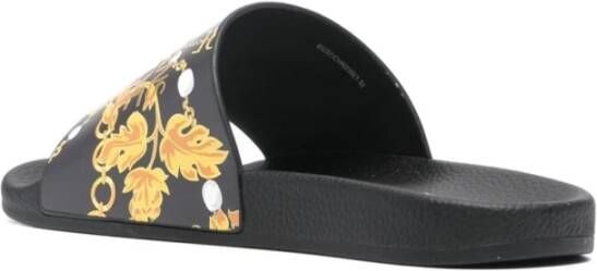 Versace Jeans Couture Zwarte sandalen voor vrouwen Black Dames