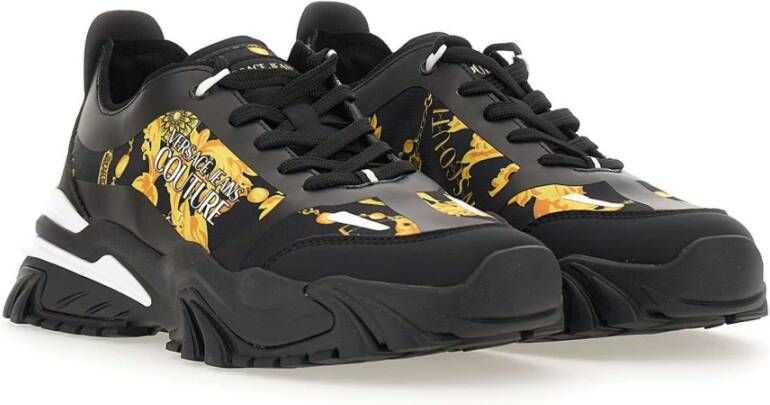 Versace Jeans Couture Zwarte Sneakers Black Heren