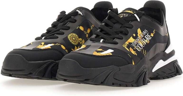 Versace Jeans Couture Zwarte Sneakers Black Heren