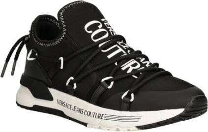 Versace Jeans Couture Zwarte Sneakers Urban Elegance Stijl Black Heren