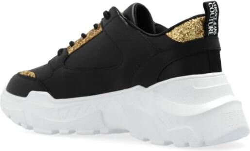 Versace Jeans Couture Zwarte Sneakers voor Heren Black Dames