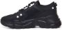 Versace Jeans Couture Speedtrack Zwarte Leren Mesh Sneakers Black Heren - Thumbnail 8