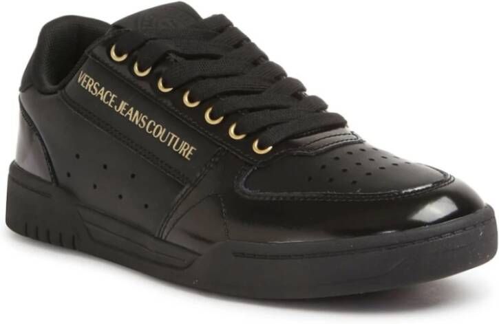 Versace Jeans Couture Zwarte Sneakers voor Mannen Aw24 Black Heren