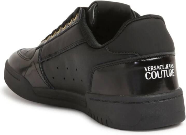 Versace Jeans Couture Zwarte Sneakers voor Mannen Aw24 Black Heren