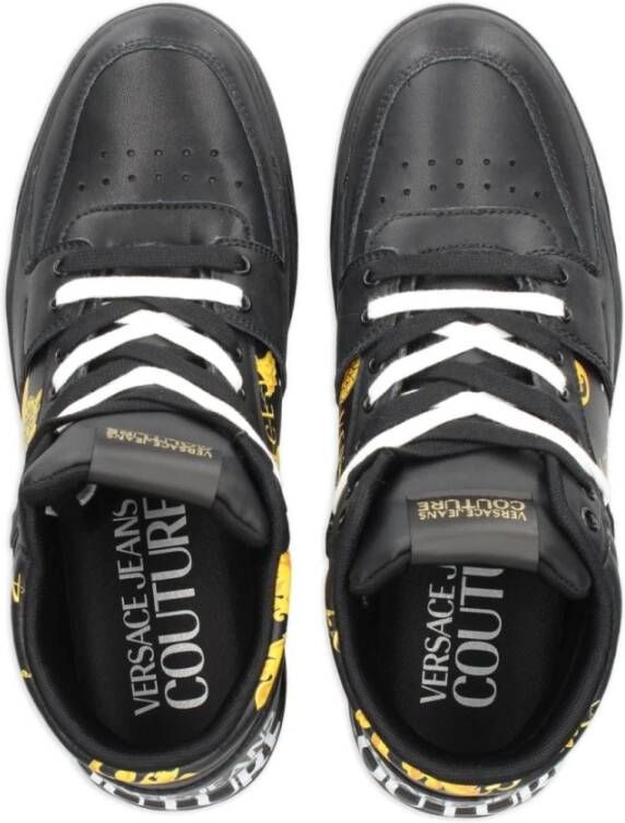 Versace Jeans Couture Zwarte Sneakers voor Mannen Aw24 Black Heren