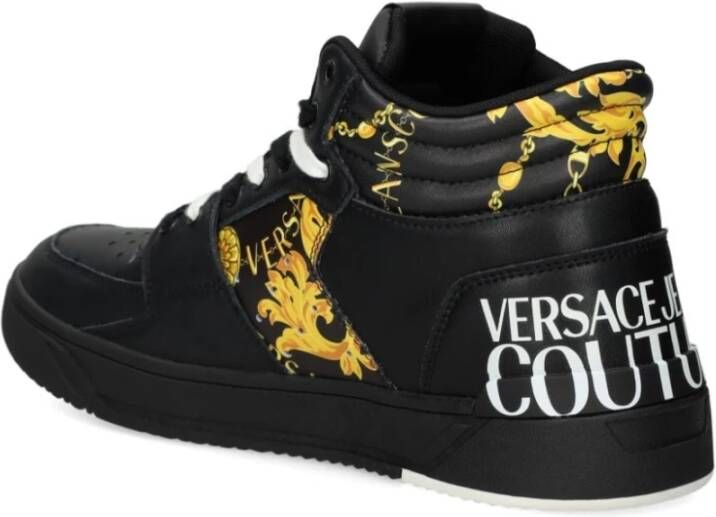 Versace Jeans Couture Zwarte Sneakers voor Mannen Aw24 Black Heren