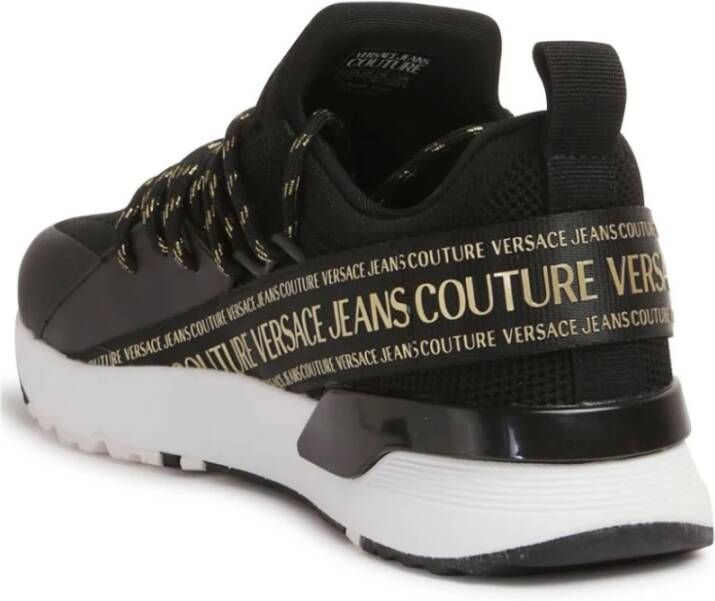 Versace Jeans Couture Zwarte Sneakers voor Mannen Black Dames