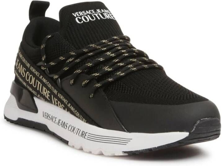 Versace Jeans Couture Zwarte Sneakers voor Mannen Black Dames