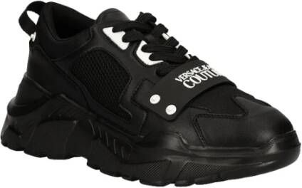 Versace Jeans Couture Zwarte Sneakers voor Mannen Black Heren