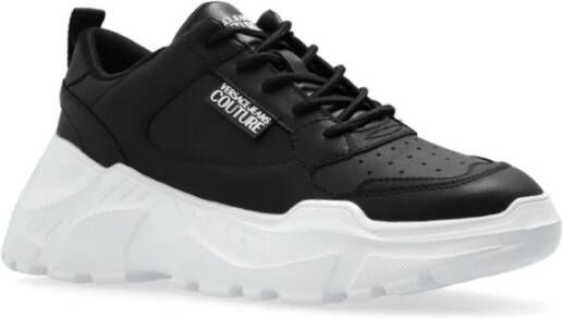 Versace Jeans Couture Zwarte Sneakers voor Vrouwen Aw24 Black Dames