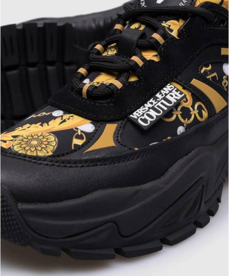 Versace Jeans Couture Zwart Goud Hiker Sneakers Dames Multicolor Dames