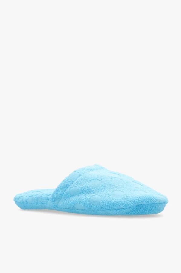 Versace Katoenen slippers Blauw Heren