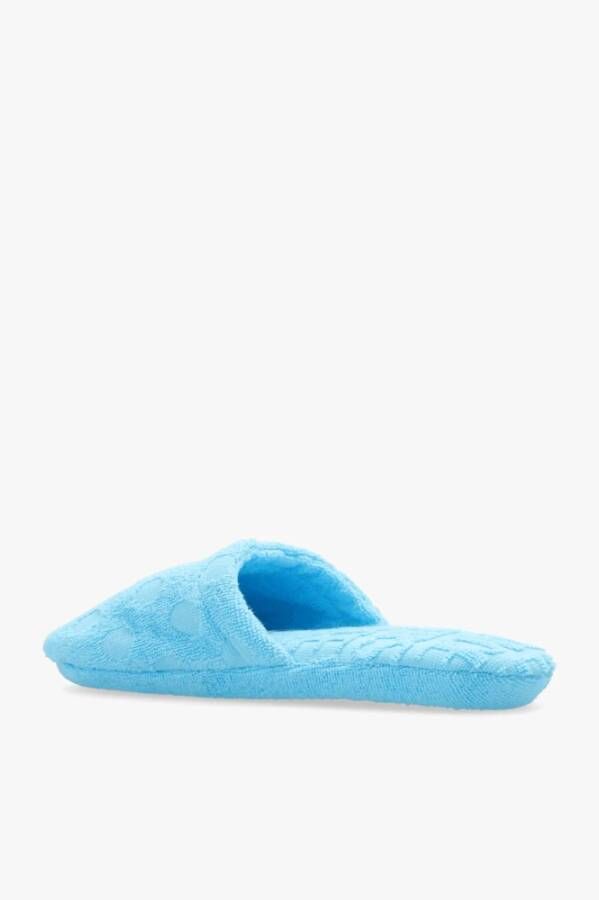 Versace Katoenen slippers Blauw Heren