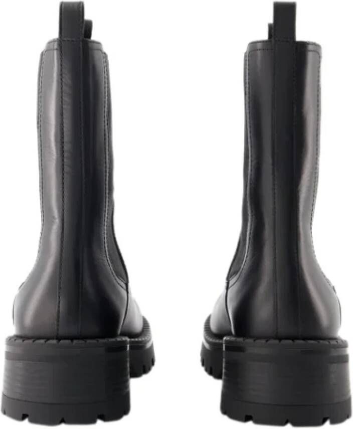 Versace Leather boots Black Dames