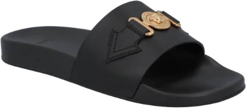 Versace Leather flats Black Heren