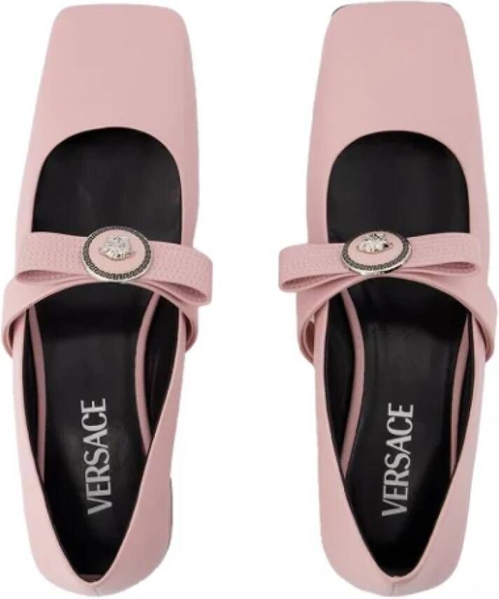 Versace Leather flats Pink Dames