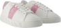 Versace Witte Roze Leren Sneakers La Greca White Dames - Thumbnail 8