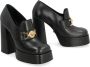 Versace Leren loafers met logo-detail Black Dames - Thumbnail 2