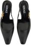 Versace Leren Medium Hak Pumps Gemaakt in Italië Black Dames - Thumbnail 5