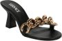 Versace Leren Sandalen Hakhoogte: 3.5 Black Dames - Thumbnail 2