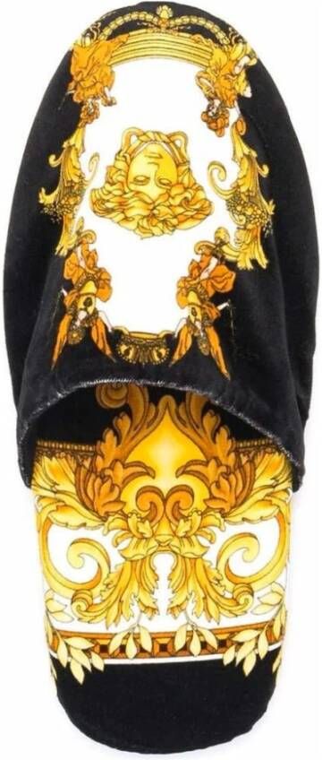 Versace Medusa Print Katoenen Pantoffels Black Heren