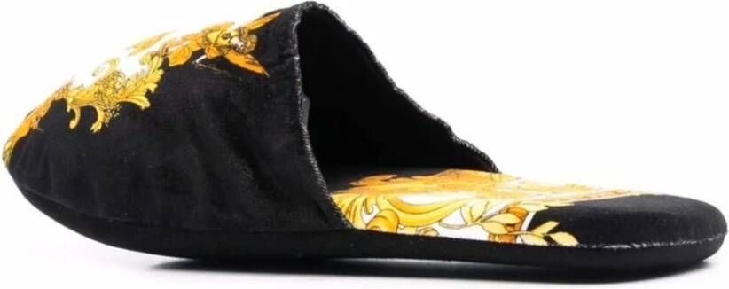 Versace Medusa Print Katoenen Pantoffels Black Heren