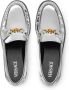 Versace Metallic Finish Medusa Plaque Platte Schoenen Gray Dames - Thumbnail 3