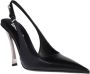 Versace Metallic Heel Slingback Pumps Black Dames - Thumbnail 2