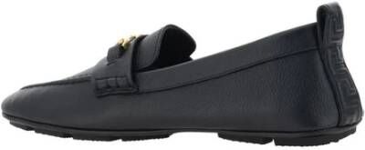 Versace Metallic Medusa Head Leren Loafers Black Heren