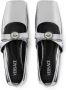 Versace Metallic Slip-On Half Heel Schoenen Gray Dames - Thumbnail 4