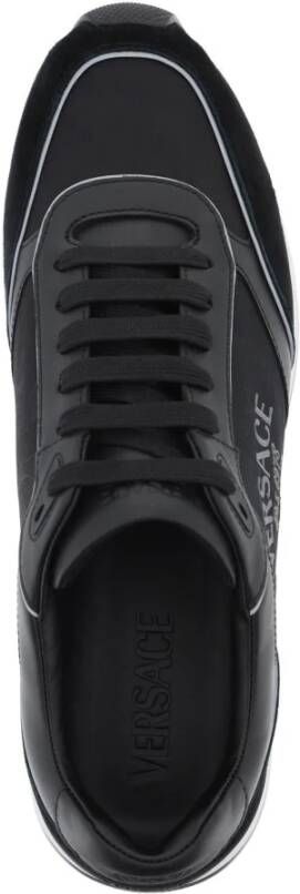 Versace Milano Sneakers met Barocco Patroon Black Heren