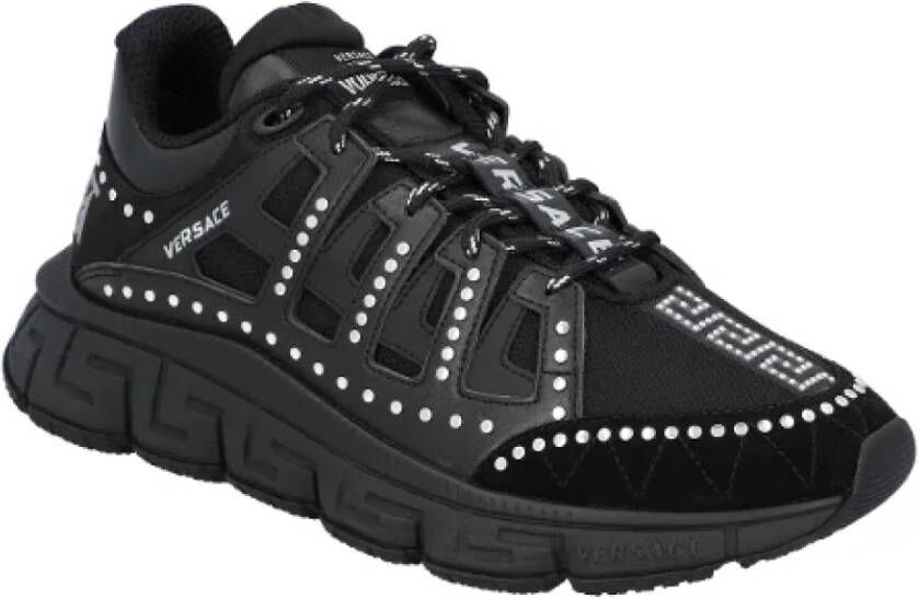 Versace Polyester sneakers Black Heren