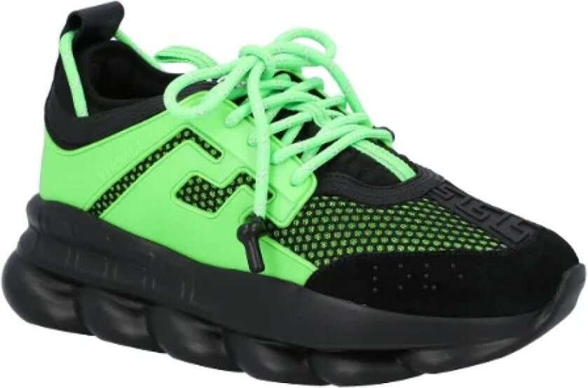 Versace Polyester sneakers Green Heren