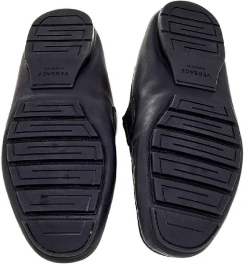 Versace Pre-owned Canvas flats Black Dames