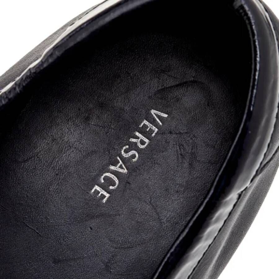 Versace Pre-owned Canvas flats Black Dames