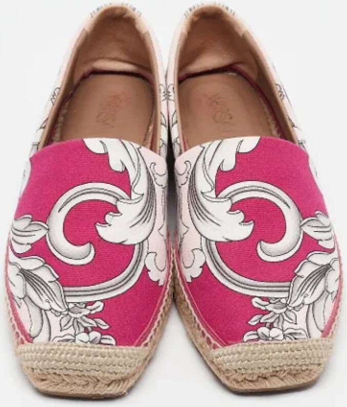 Versace Pre-owned Canvas flats Multicolor Dames