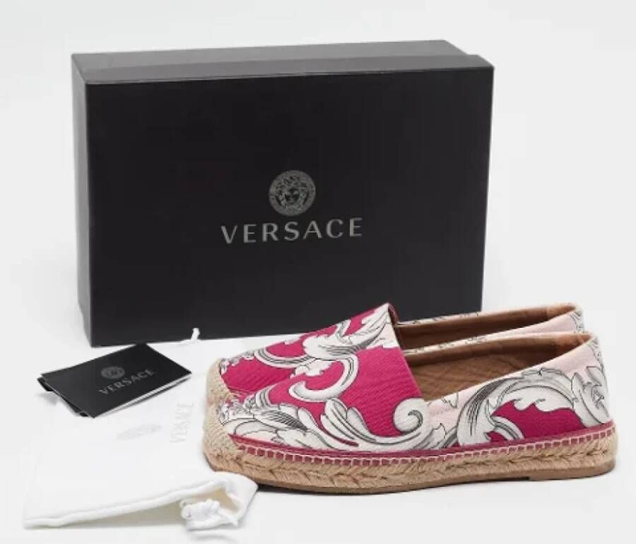 Versace Pre-owned Canvas flats Multicolor Dames