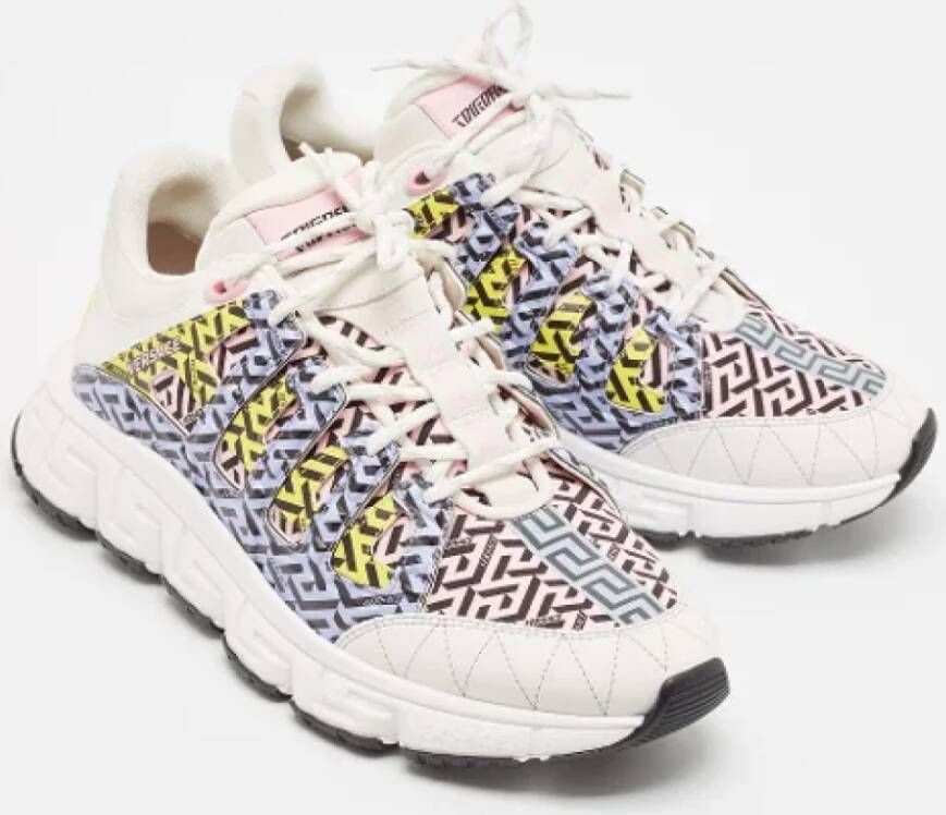 Versace Pre-owned Canvas sneakers Multicolor Heren