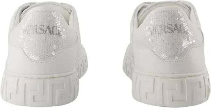 Versace Pre-owned Cotton sneakers White Dames