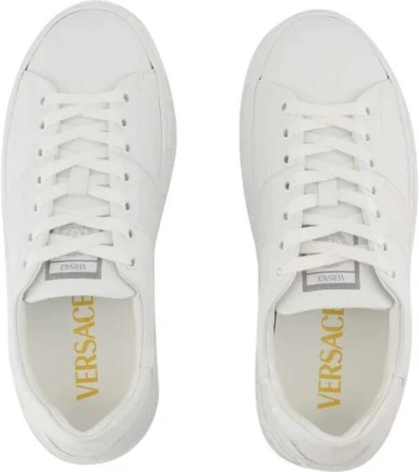 Versace Pre-owned Cotton sneakers White Dames