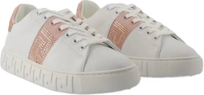 Versace Pre-owned Cotton sneakers White Dames