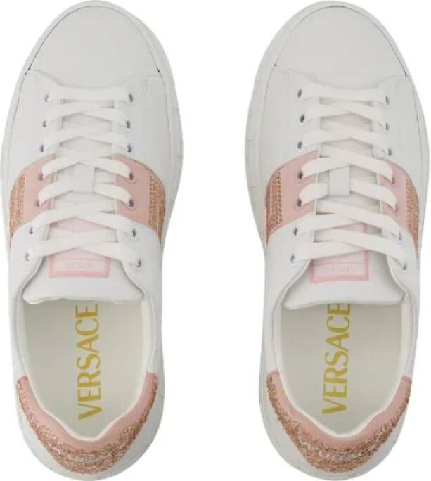 Versace Pre-owned Cotton sneakers White Dames