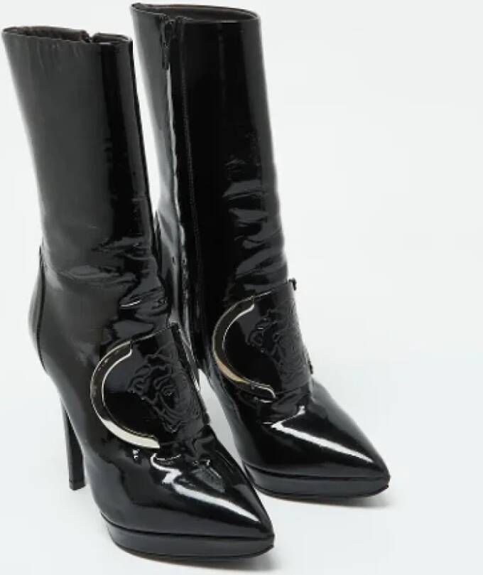 Versace Pre-owned Fabric boots Black Dames