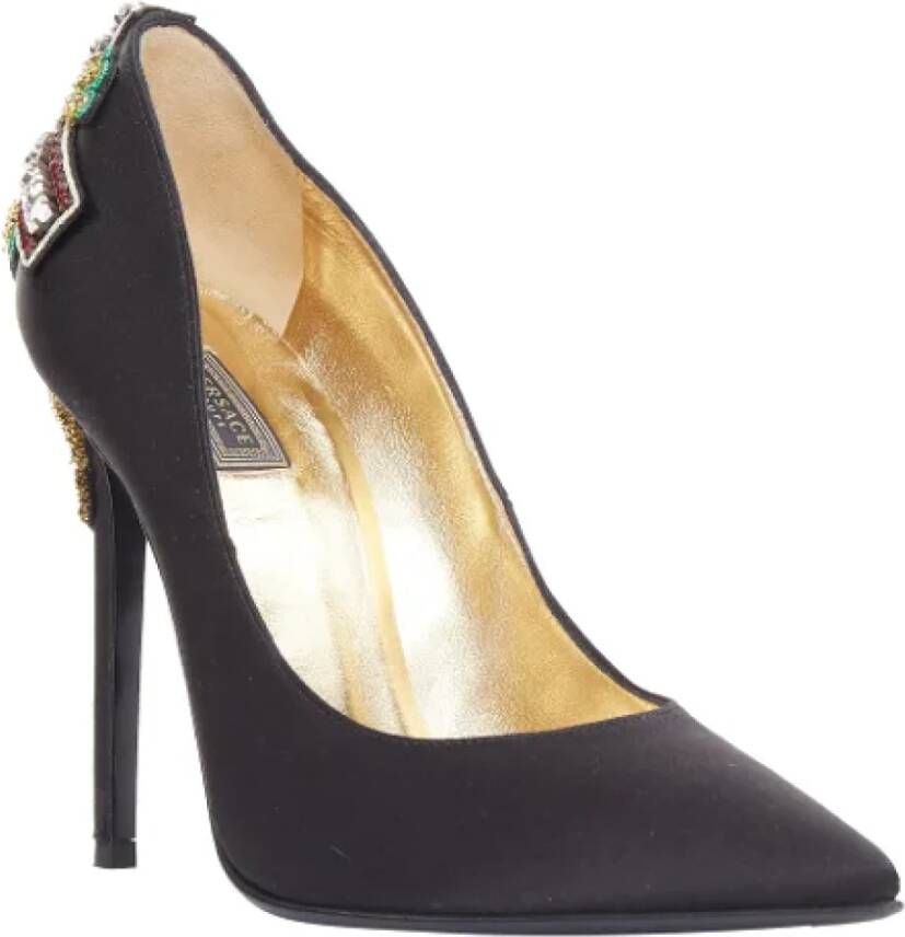 Versace Pre-owned Fabric heels Black Dames