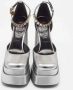 Versace Pre-owned Fabric heels Gray Dames - Thumbnail 3