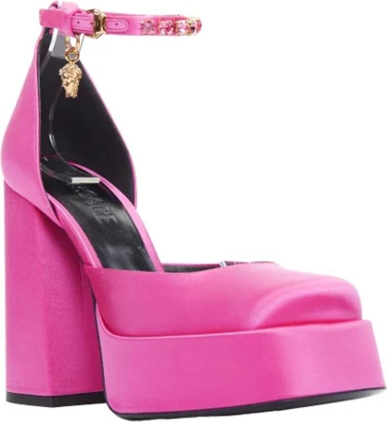 Versace Pre-owned Fabric heels Pink Dames