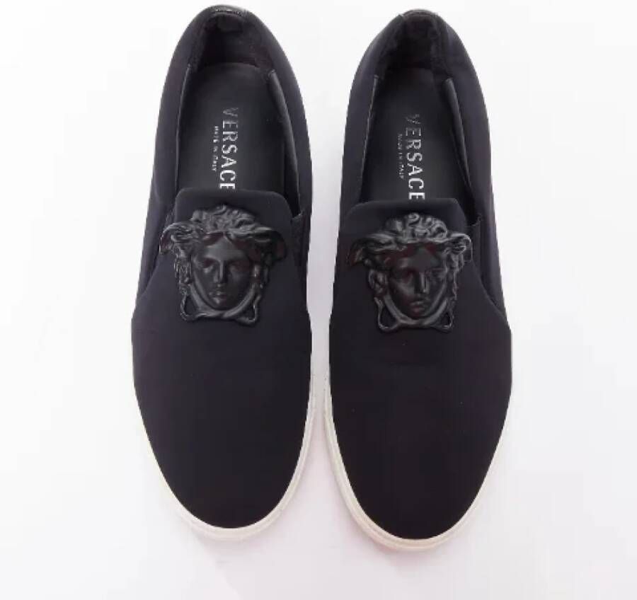 Versace Pre-owned Fabric sneakers Black Heren