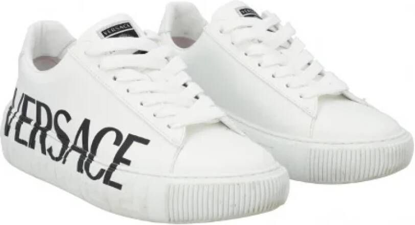 Versace Pre-owned Fabric sneakers White Dames