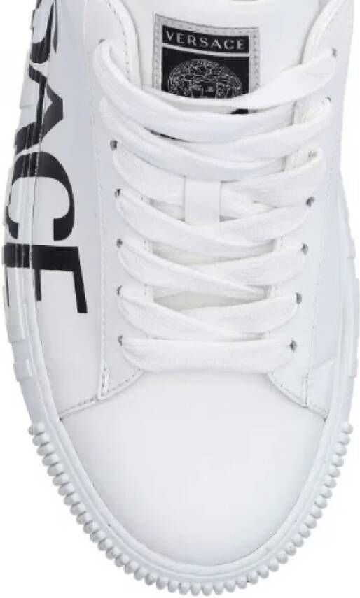 Versace Pre-owned Fabric sneakers White Dames